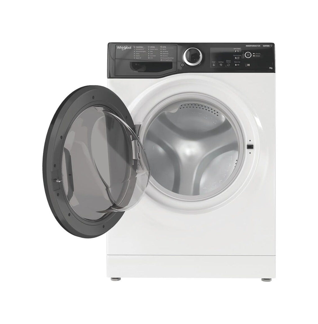 Whirlpool WSB 726 D IT Lavatrice cm. 60, capacità 7 kg, 1200 giri, tecnologia 6th Sense, bianco