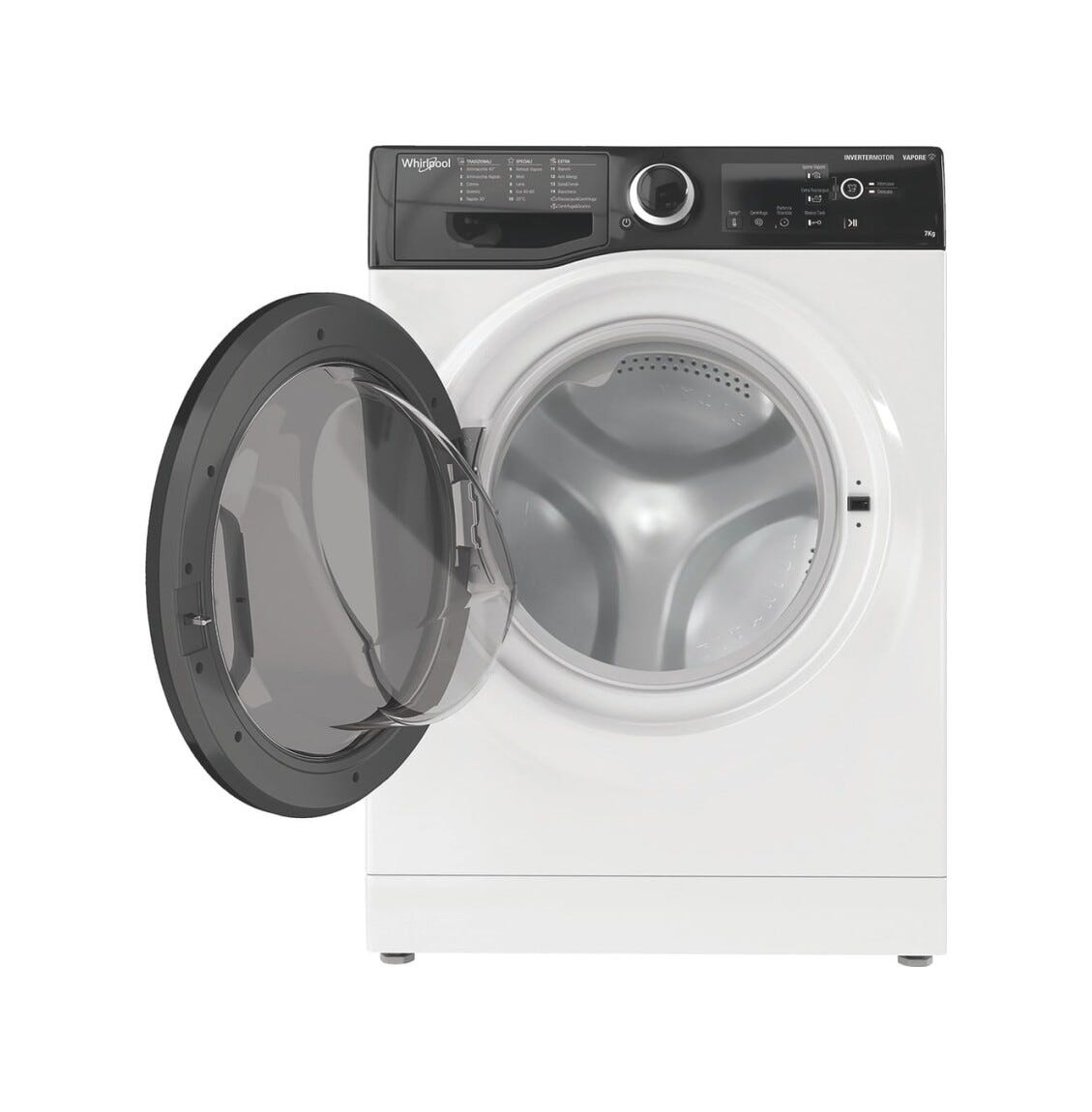 Whirlpool WSB 726 D IT Lavatrice cm. 60, capacità 7 kg, 1200 giri, tecnologia 6th Sense, bianco
