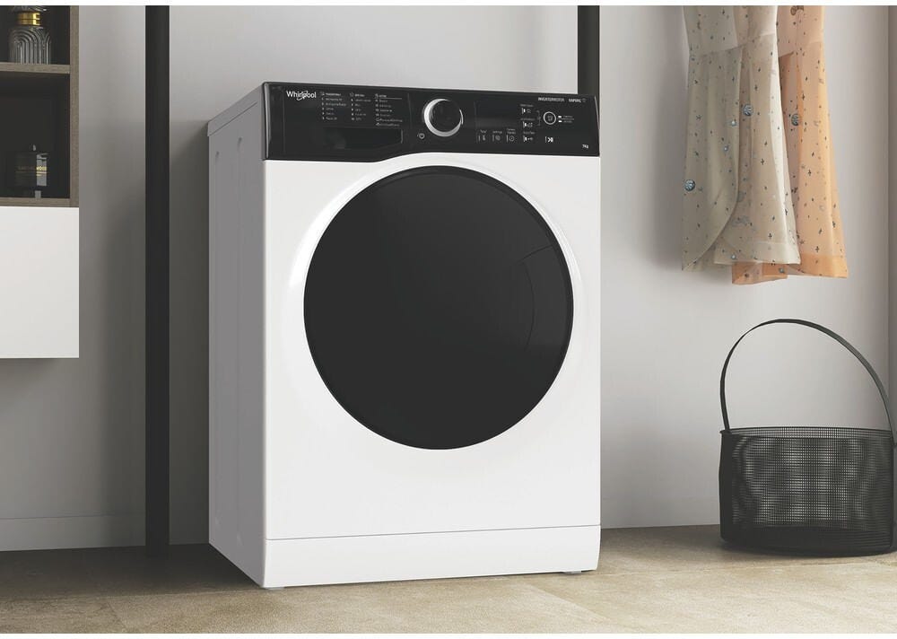 Whirlpool WSB 726 D IT Lavatrice cm. 60, capacità 7 kg, 1200 giri, tecnologia 6th Sense, bianco