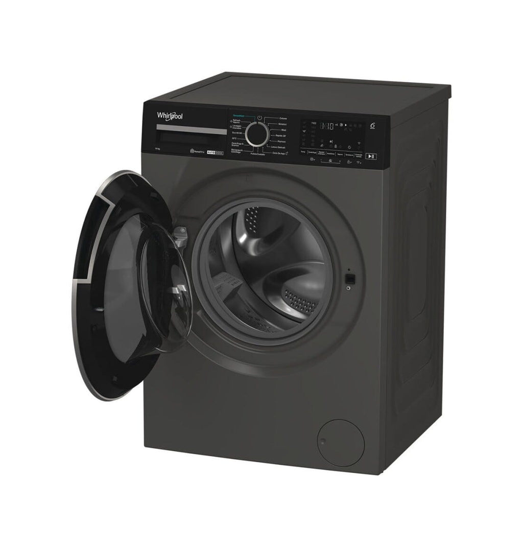 Whirlpool WPM 011G ADS IT Lavatrice cm. 60, capacità 10 kg, 1400 giri, motore inverter, tecnologia 6th Sense, nero