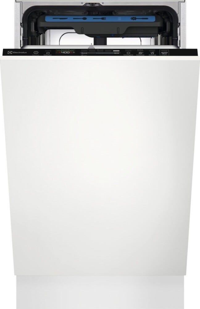 Electrolux KEGB3300L serie 700 Lavastoviglie slim integrata totale cm. 45, 10 coperti, tecnologia AirDry, mulinello satellitare, terzo cestello, glass Care