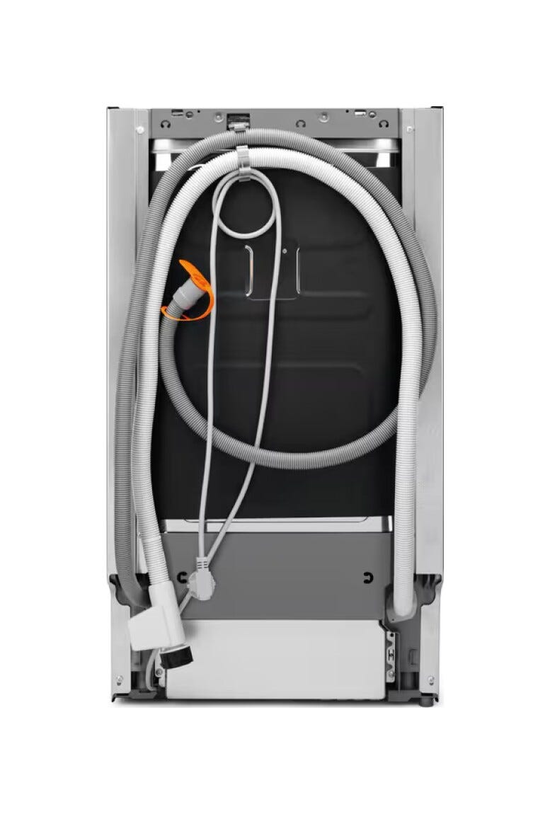 Electrolux KEGB3300L serie 700 Lavastoviglie slim integrata totale cm. 45, 10 coperti, tecnologia AirDry, mulinello satellitare, terzo cestello, glass Care
