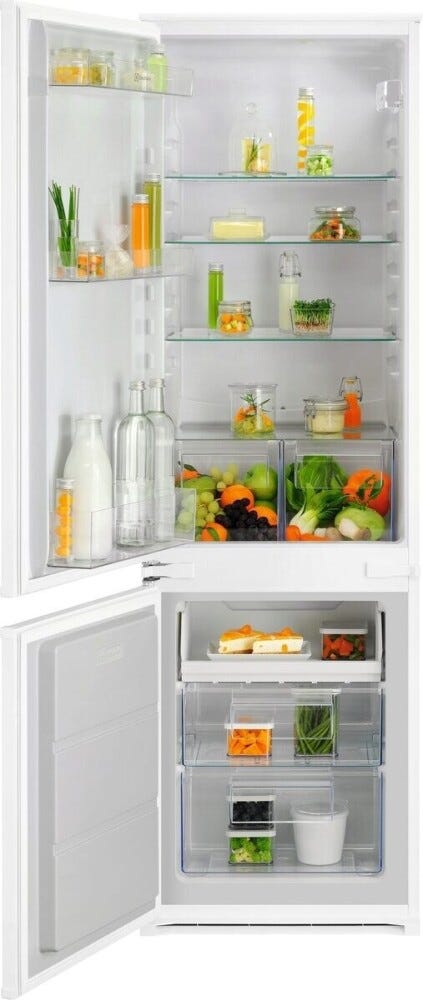 Electrolux KNA6LE18T serie 600 Frigorifero con congelatore da incasso cm. 54, altezza 178, 271 litri, FastFreeze, LowFrost, cerniere sx, reversibile