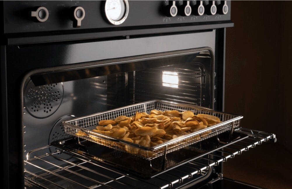 Bertazzoni HER105I3ENET2 Heritage Cucina da accosto con piano induzione 5 zone, forno triplo elettrico, nero opaco