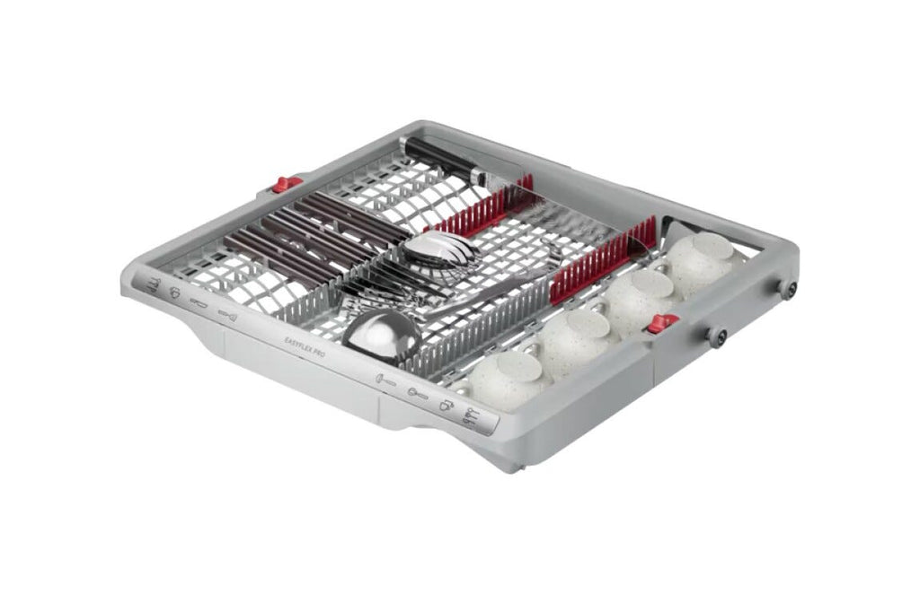 AEG NG97IX50PK serie 9000 Lavastoviglie integrata totale cm. 60, 14 coperti, Tecnologia AirDry, terzo cestello, interno XXL, GlassCare, programma Extra Silenzioso, classe A