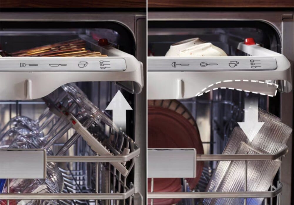 AEG NG97IX50PK serie 9000 Lavastoviglie integrata totale cm. 60, 14 coperti, Tecnologia AirDry, terzo cestello, interno XXL, GlassCare, programma Extra Silenzioso, classe A