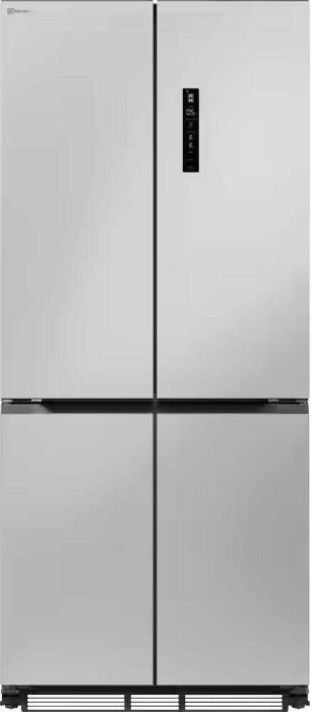 Electrolux LLT8HE49U0 serie 800 Frigorifero con congelatore 4 porte cm. 84, altezza 193, 485 litri, perfect fit slot in, fastfreeze, Total No Frost, pannello Cooling360, cassetto GreenZone, inox