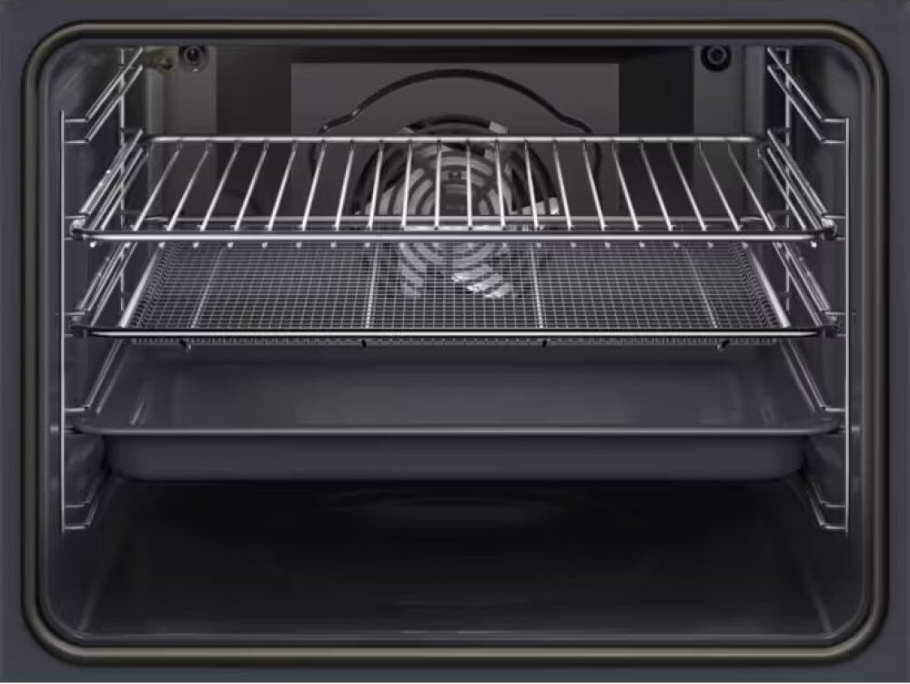 Electrolux KOMFP46X2 serie 500 Forno elettrico multifunzione cm. 60, 72 litri, pirolitico, display e manopole a scomparsa, cottura AirFry, inox anti-impronta