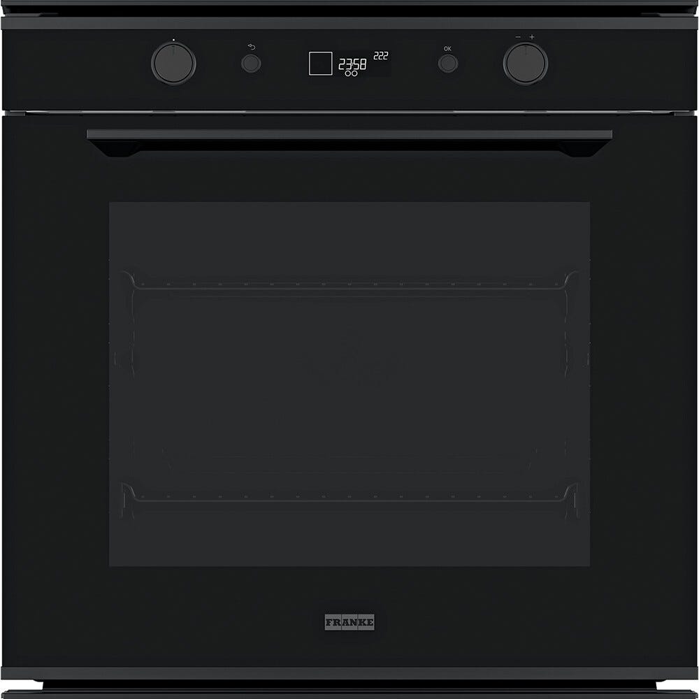 Franke OUTLET FMY 98 P BK 116.0606.102 Forno elettrico multifunzione pirolitico cm 60, black steel - ARTICOLO EXPO PRIVO DI IMBALLO ORIGINALE