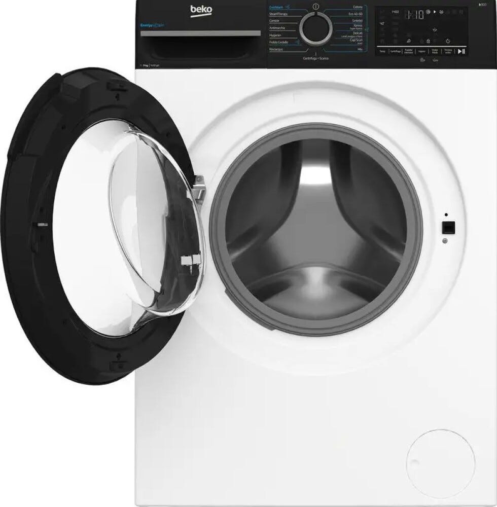 Beko G9149DB Lavatrice a libera installazione 9 kg, 1400 giri, motore ProSmart Inverter, SteamCure, classe energetica A