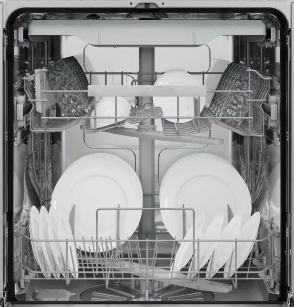 Electrolux KL52D201S serie 500 Lavastoviglie integrata totale cm. 60, 14 coperti, tecnologia AirDry, LightOnFloor, terzo cestello MaxiFlex, comandi Sliding, classe D