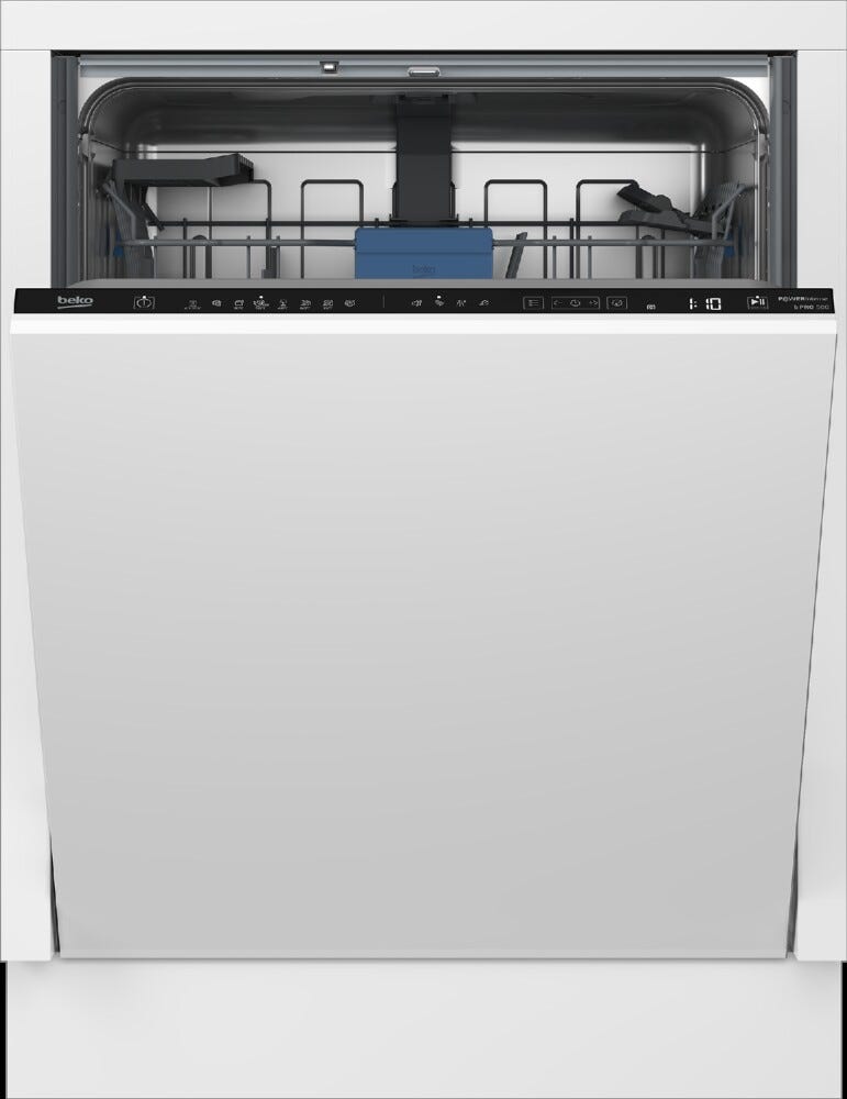 Beko 7638093977 Lavastoviglie integrata totale 15 coperti, CornerIntense™, SelfDry, motore inverter, classe energetica C