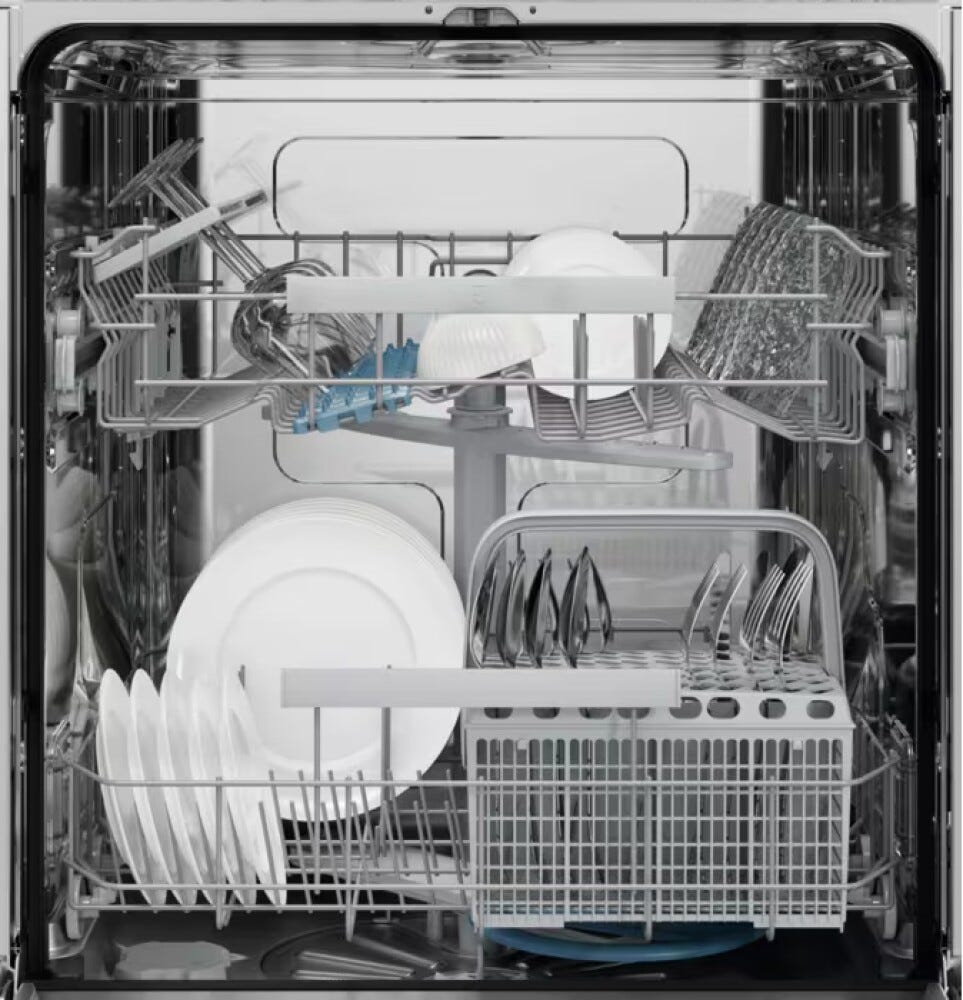 Electrolux KL62B101S serie 600 Lavastoviglie integrata totale cm. 60, 13 coperti, tecnologia AirDry, comandi touch QuickSelect, protezione cristalli, programma mezzo carico, classe B
