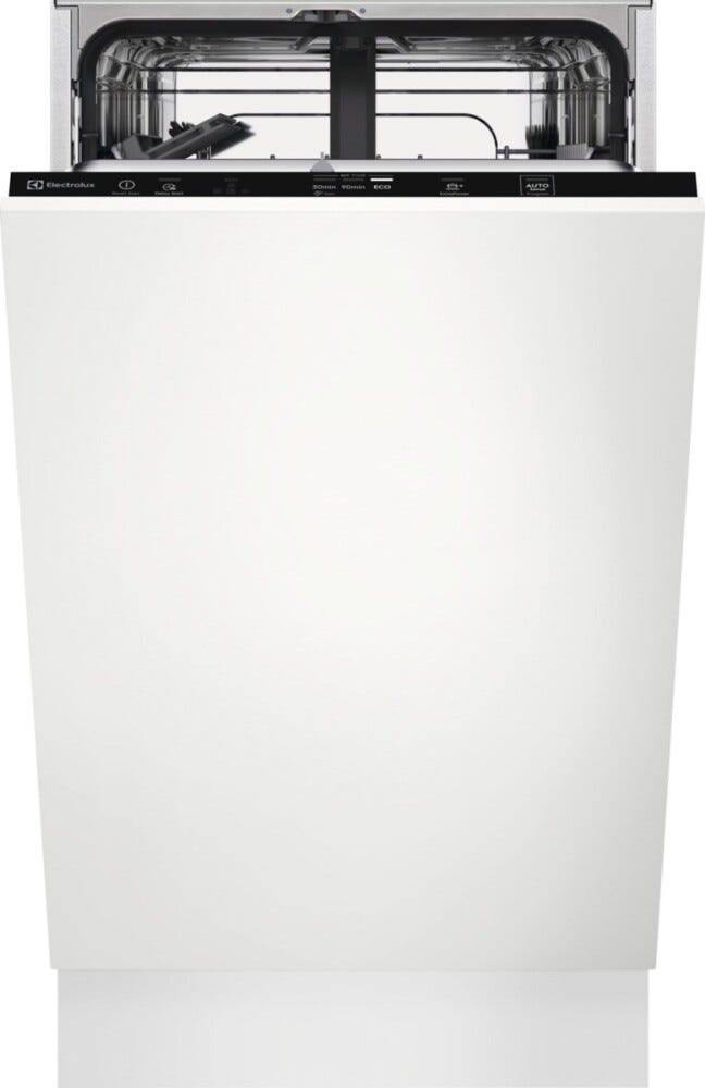 Electrolux KEAD2221L serie 300 Lavastoviglie slim integrata totale cm. 45, 9 coperti, tecnologia AirDry, comandi touch sliding, 6 programmi, mezzo carico, sensore torbidità, cesto QuickLift