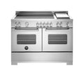 Bertazzoni MAS125I2EXT2 Master Cucina da accosto 120 cm, 5 zone induzione + piastra, doppio forno elettrico, inox