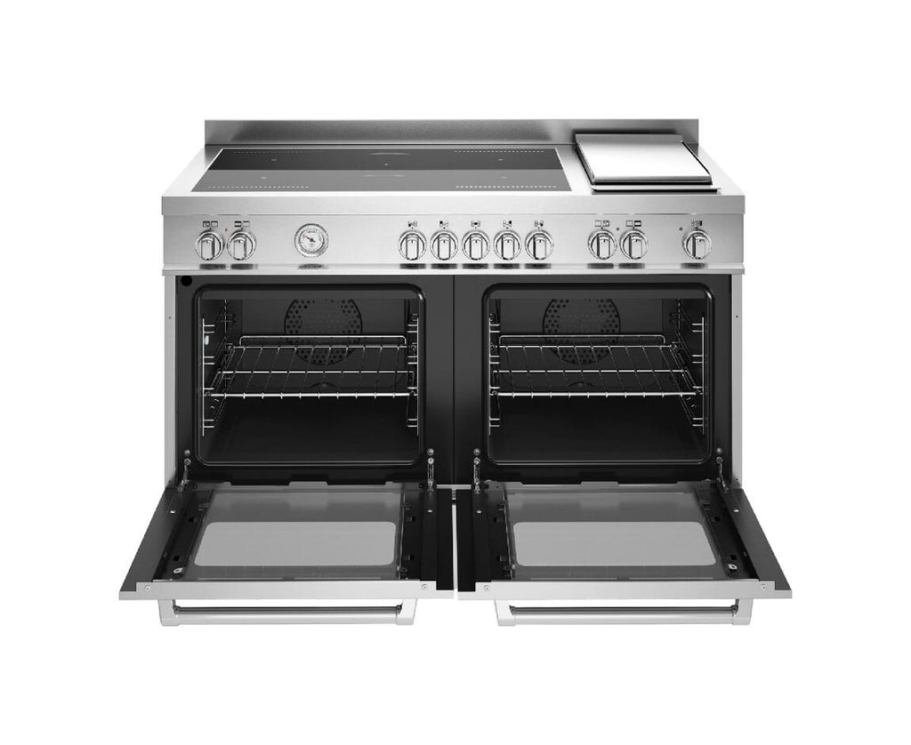 Bertazzoni MAS125I2EXT2 Master Cucina da accosto 120 cm, 5 zone induzione + piastra, doppio forno elettrico, inox