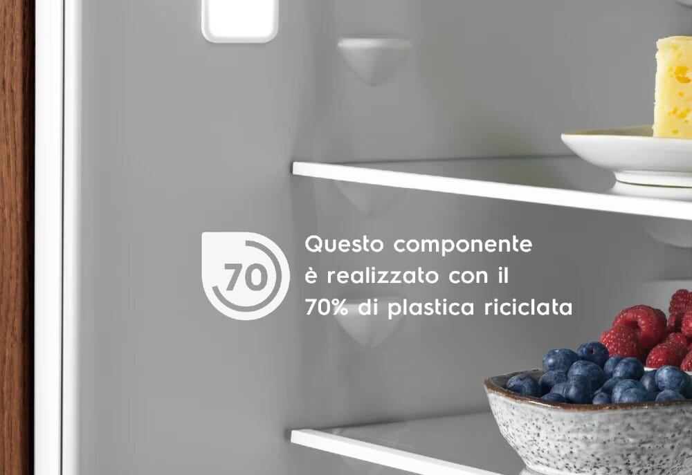 Electrolux KNA7CE18S1 serie 700 Frigorifero con congelatore da incasso cm. 54, altezza 178, 249 litri, Total No Frost, Cooling 360º, FastFreeze, cassetto Extra Chill, classe E