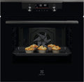 Electrolux KODDP66WH serie 500 Forno elettrico multifunzione cm. 60, 72 litri, pulizia pirolitica, WiFi, funzione vapore, manopole a scomparsa, nero