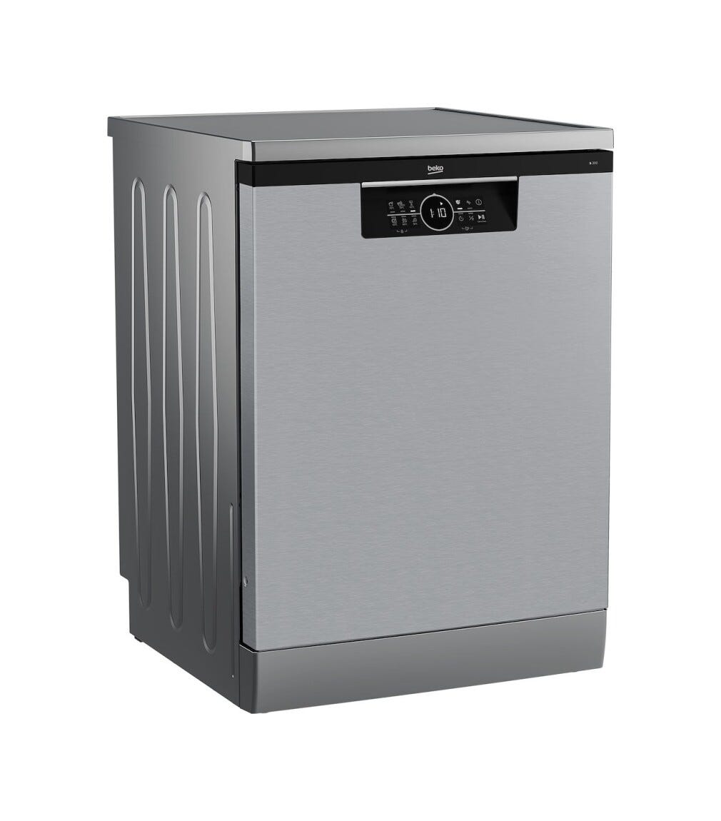 Beko BDFN26540X Lavastoviglie a libera installazione 60 cm, 15 coperti, AutoDose, 6 programmi, motore inverter, classe energetica C