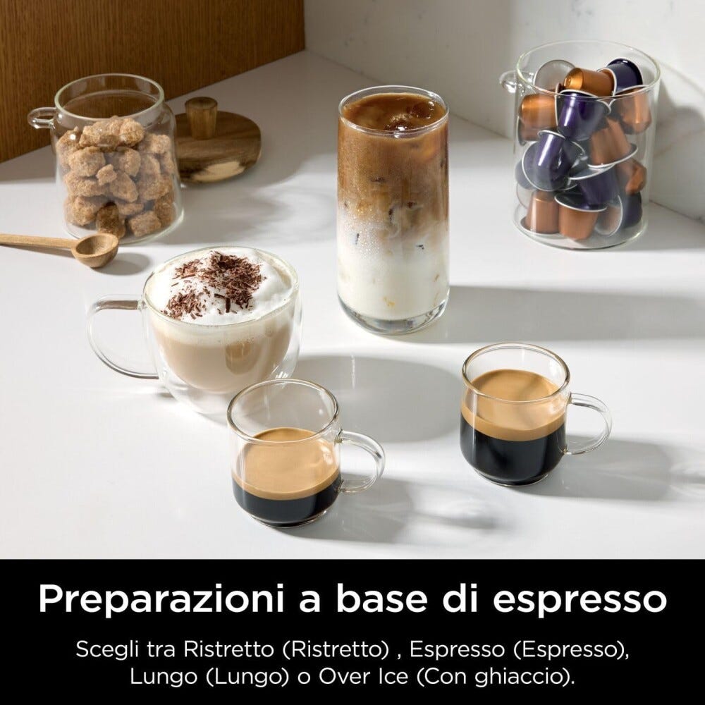 Ninja CFN802EU Prestige DualBrew System Macchina da caffè, 5 stili di caffè, 6 dimensioni, Auto-iQ, caraffa termica 1,7 L