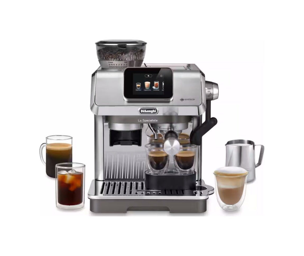 De Longhi EC9455.M La Specialista Touch Macchina da caffè, espresso manuale, macinacaffè integrato, LatteCrema Hot, controllo temperatura