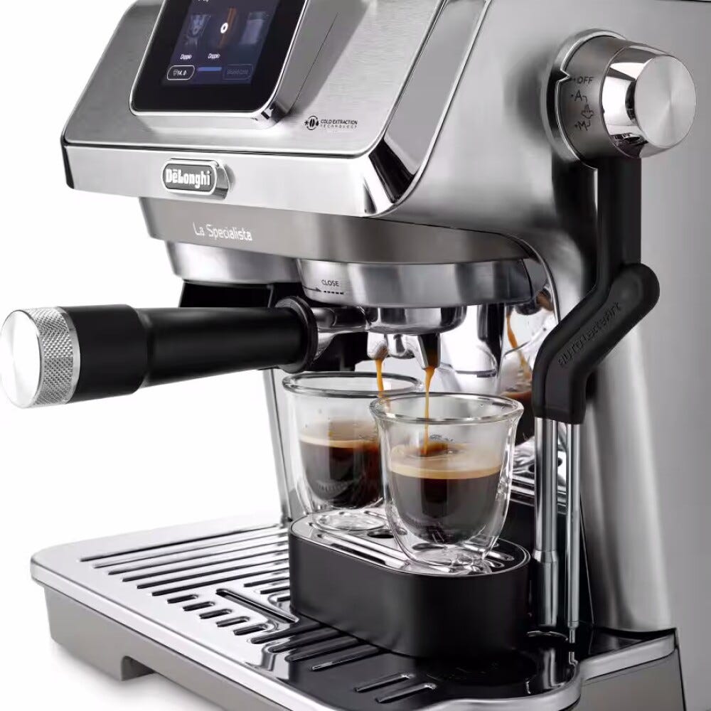 De Longhi EC9455.M La Specialista Touch Macchina da caffè, espresso manuale, macinacaffè integrato, LatteCrema Hot, controllo temperatura