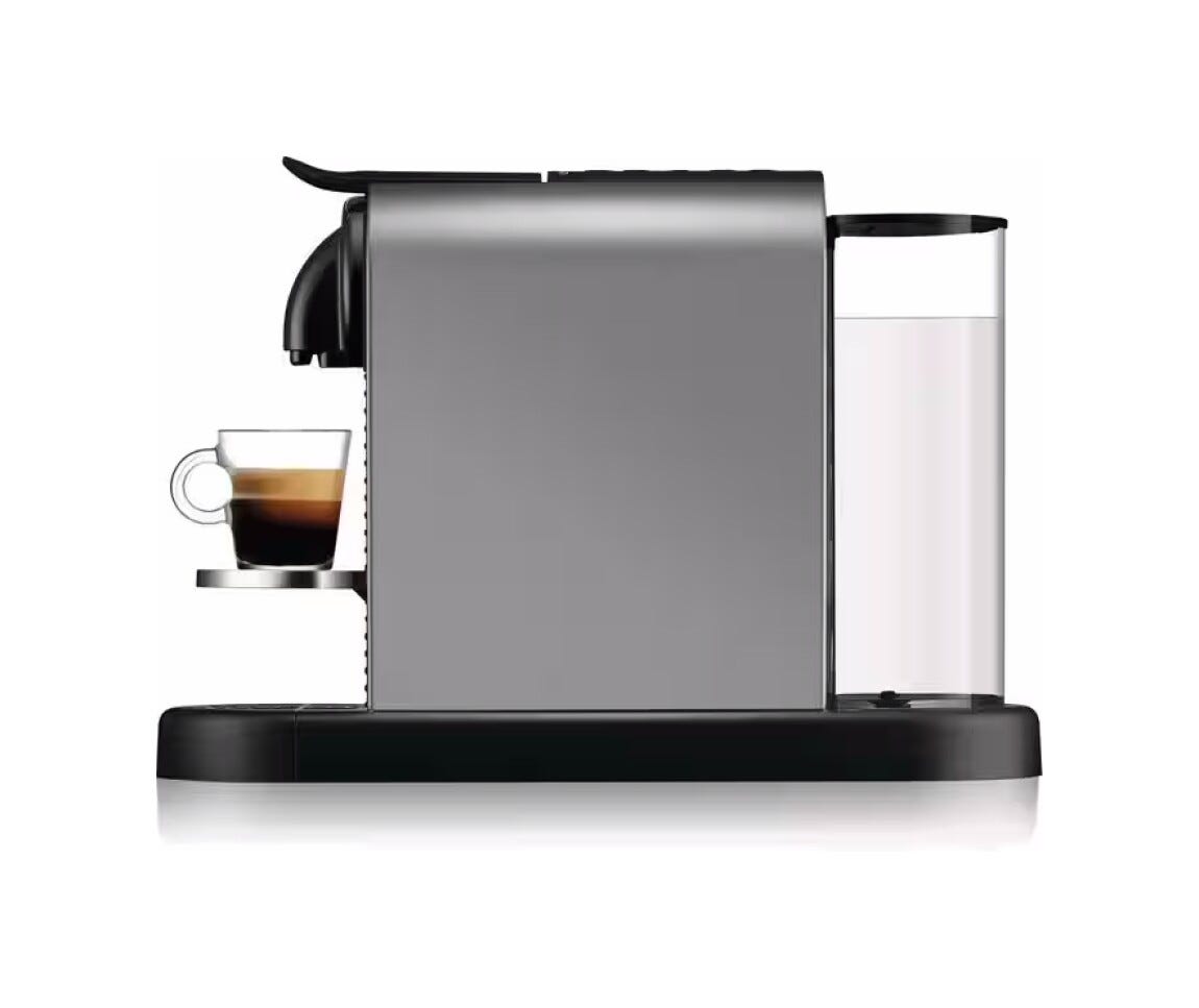 De Longhi EN220.T Citiz Macchina da caffè, 19 bar, design compatto, funzione Flow Stop