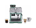De Longhi EC9155.GR EX:2 La Specialista Arte Macchina da caffè con macinacaffè integrato, 15 bar, montalatte manuale, verde