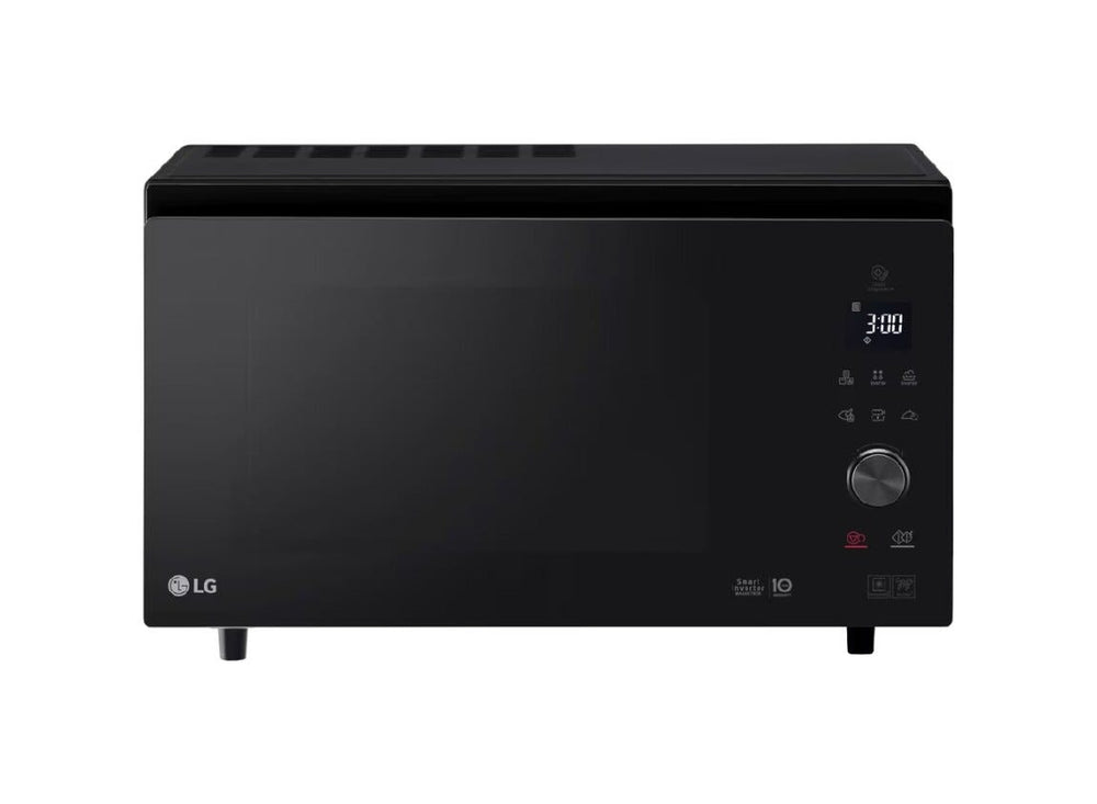 LG MJ3965BPB Forno a microonde combinato, Smart Inverter e frittura leggera, 39 lt, Grill e EasyClean, Nero Fumè