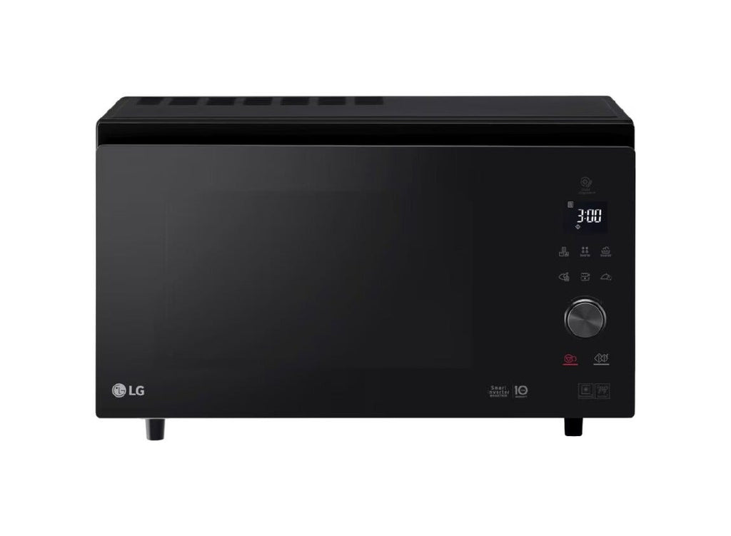LG MJ3965BPB Forno a microonde combinato, Smart Inverter e frittura leggera, 39 lt, Grill e EasyClean, Nero Fumè