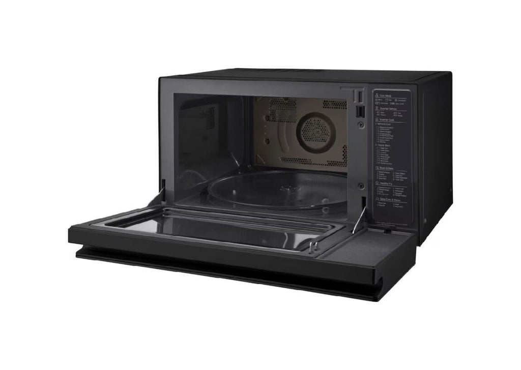 LG MJ3965BPB Forno a microonde combinato, Smart Inverter e frittura leggera, 39 lt, Grill e EasyClean, Nero Fumè