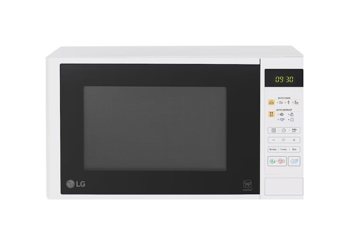LG MS2042DW Forno a microonde, 20 litri, 700 W; funzione scongelamento; EasyClean; blocco bambini, Bianco