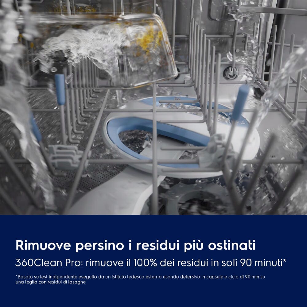 Electrolux KL82B500S Serie 800 Lavastoviglie integrata totale cm 60, 14 coperti, ComfortLift® DualZone AirDry