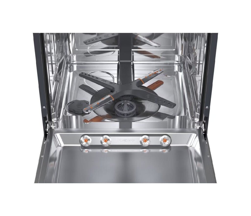 LG DF375HMS QuadWash Lavastoviglie a libera installazione, QuadWash Serie 3, 14 coperti, Vapore TrueSteam, Auto-apertura, Wi-Fi, Nera Matte Black