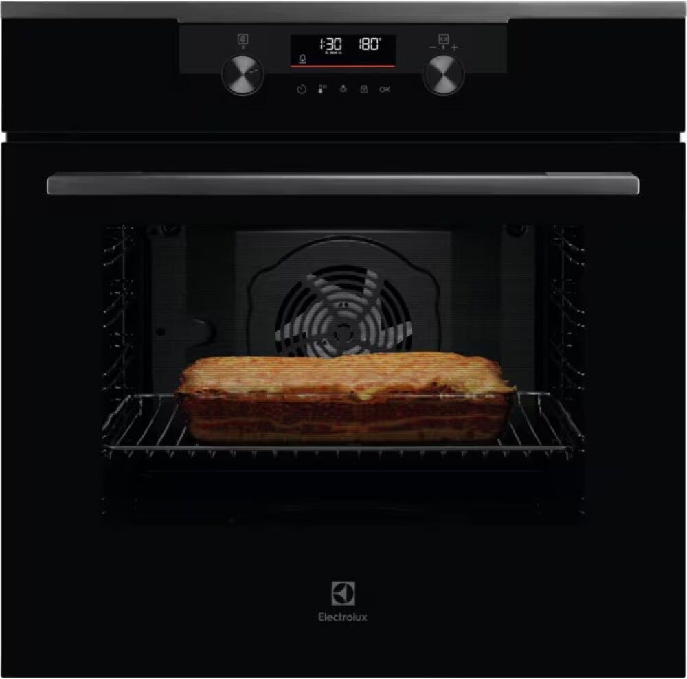 Electrolux KOFDP46WH2 Serie 500 Forno Elettrico Multifunzione SurroundCook, senza vapore, 72 lt, 59 x 56 x 55 cm, Pirolitico e Wi-Fi, Pure black