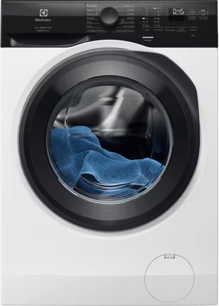Electrolux EW6FZ2K9 serie 600 Lavatrice a carica frontale a libera installazione, 9 kg, SensiCare System e AI WashAssist.