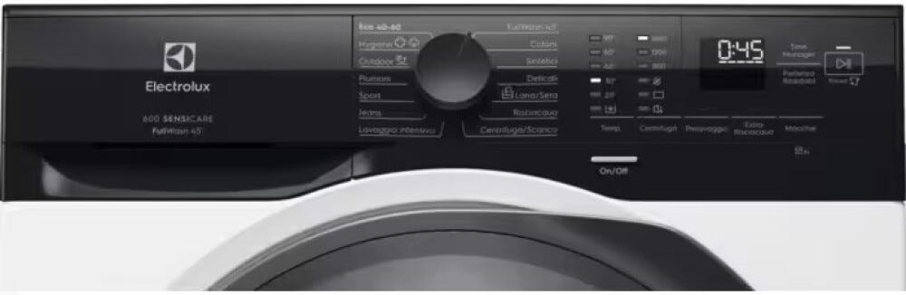 Electrolux EW6FZ2K9 serie 600 Lavatrice a carica frontale a libera installazione, 9 kg, SensiCare System e AI WashAssist.