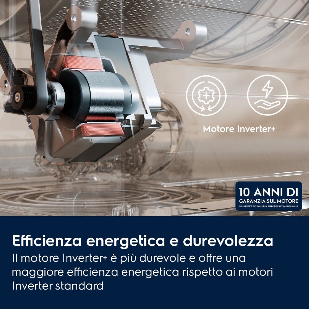 Electrolux EW6FZ2K9 serie 600 Lavatrice a carica frontale a libera installazione, 9 kg, SensiCare System e AI WashAssist.