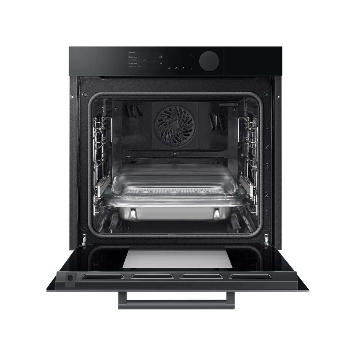 Samsung OUTLET NV75T8979RK Forno incasso a vapore, Dual Cook, 75 litri, Wi-Fi, pulizia pirolitica, classe A+, nero lucido - ARTICOLO EXPO PRIVO DI IMBALLO ORIGINALE