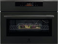 Electrolux KVLBE08WT serie 800 MealAssist Combiquick Forno combinato a microonde cm. 60, altezza 46, 44 litri, display Full Color TFT, WiFi, funzione pizza, termosonda, nero opaco