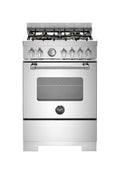 Bertazzoni MAS64L1EXT2 Master Cucina a libera installazione 60 cm, 4 bruciatori, forno elettrico multifunzione 69 L, inox
