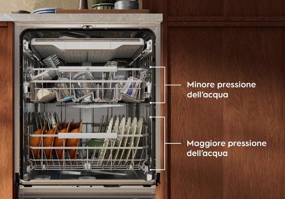 Electrolux KL82X220T Lavastoviglie integrata totale cm. 60, 14 coperti, Tecnologia AirDry, DualZone, QuickSelect, terzo cestello, WiFi, classe A
