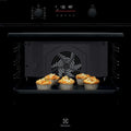 Electrolux LOD6F77WZ serie 600 SteamBake Forno elettrico multifunzione cm. 60, 72 litri, funzione pizza, funzione vapore, manopole a scomparsa, pulizia idrolitica, termosonda, WiFi, nero