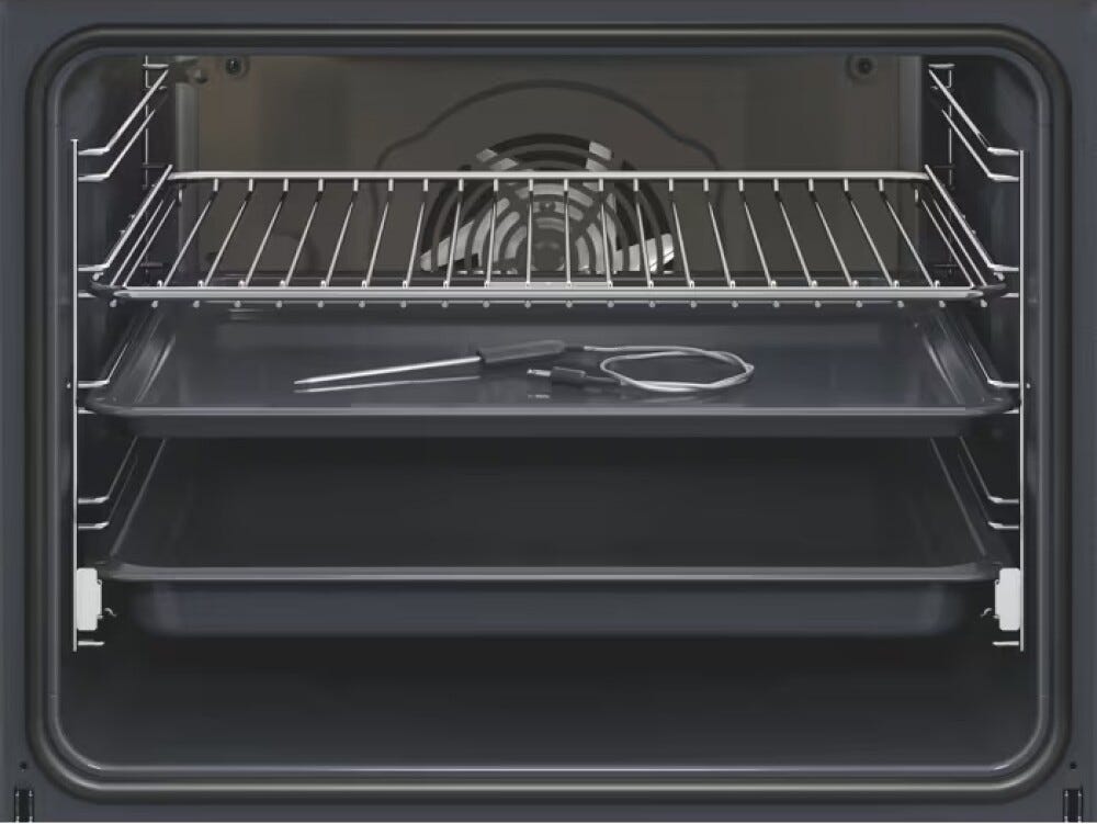 Electrolux LOD6F77WZ serie 600 SteamBake Forno elettrico multifunzione cm. 60, 72 litri, funzione pizza, funzione vapore, manopole a scomparsa, pulizia idrolitica, termosonda, WiFi, nero
