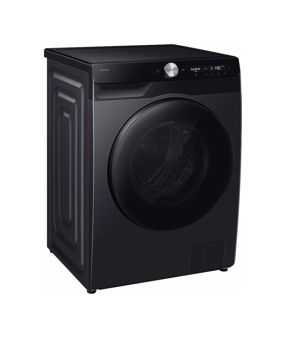 Samsung WD90HG6U94BBU3 Lavasciuga a libera installazione, 9+6 kg, AI Control, Ecobubble, Hygiene Steam, Classe A/E, nero