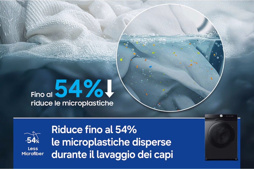 Samsung WD90HG6U94BBU3 Lavasciuga a libera installazione, 9+6 kg, AI Control, Ecobubble, Hygiene Steam, Classe A/E, nero