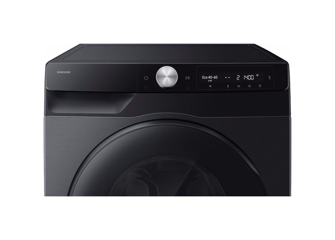 Samsung WD90HG6U94BBU3 Lavasciuga a libera installazione, 9+6 kg, AI Control, Ecobubble, Hygiene Steam, Classe A/E, nero