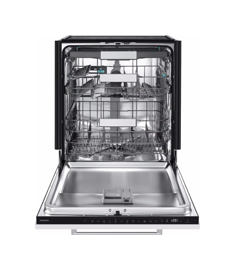 Samsung DW80H77NAB0U1 Lavastoviglie da incasso integrata totale, 14 coperti, AI Wash, 3rd Rack Washing System, Auto Open, Classe A