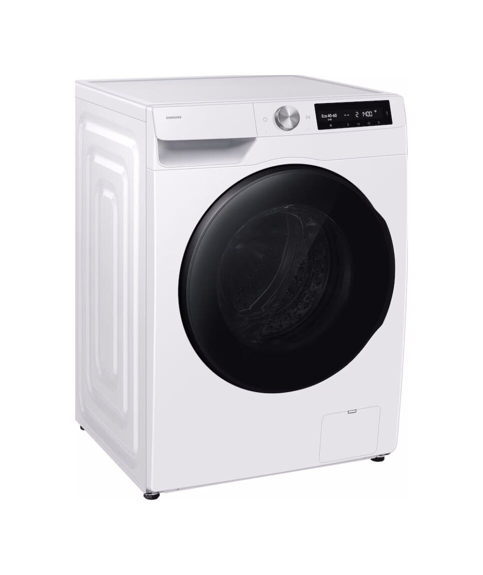 Samsung WD10HG6U94BEU4 Lavasciuga a libera installazione 10+6 kg, AI Wash, AI Ecobubble, Autodosaggio, Digital Inverter, Bianco