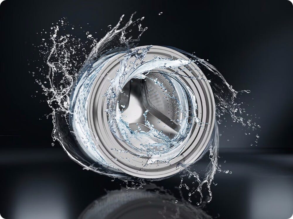 Samsung WD10HG6U94BEU4 Lavasciuga a libera installazione 10+6 kg, AI Wash, AI Ecobubble, Autodosaggio, Digital Inverter, Bianco